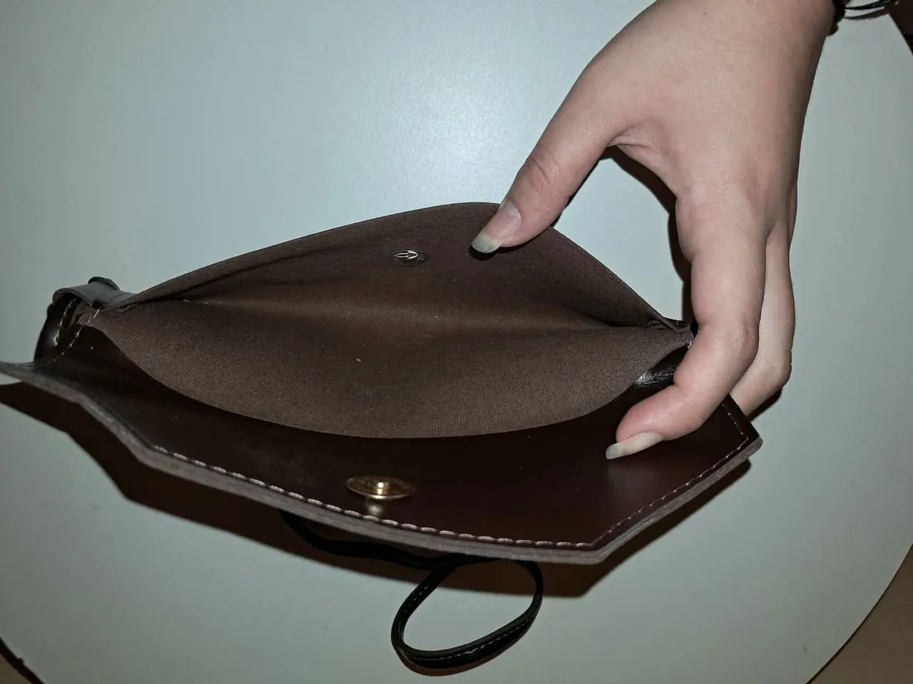 Bolsa couro fino - Foto 3