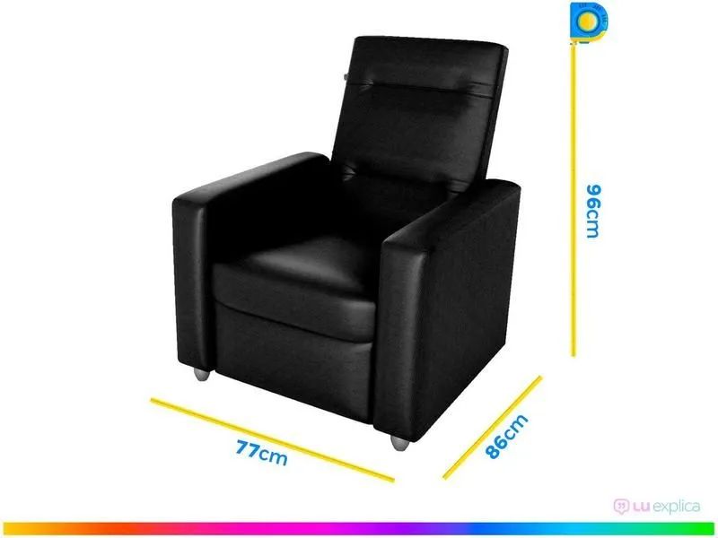 Poltrona Reclinável Moderno 2 Posições - Foto 3
