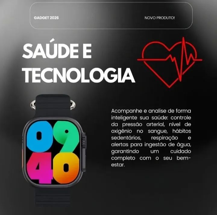 Relógio Smartwatch Ultra 10 Plus Tela AMOLED HD - Lançamento 2026 - Foto 2
