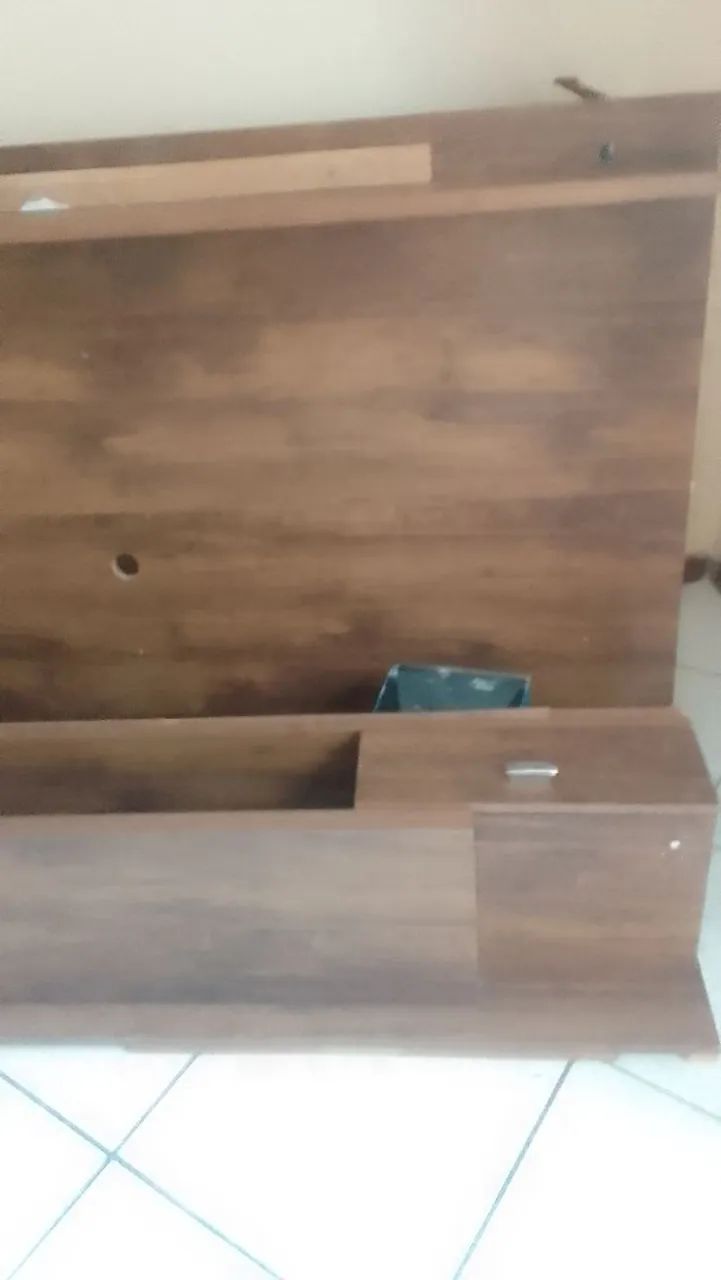 Painel tv de madeira 