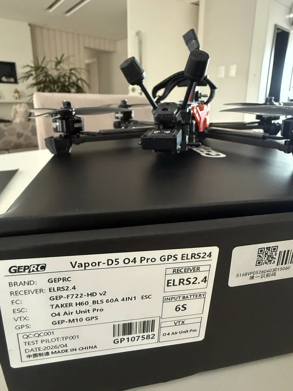 Drone FPV Geprc vapor d5 ELRS 2.4 - Foto 4