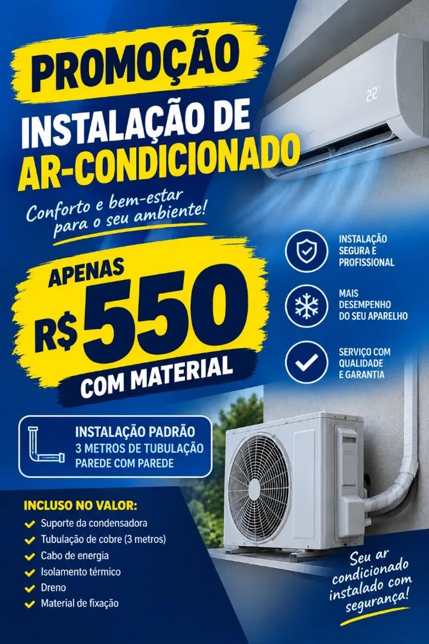 instalação de ar-condicionado