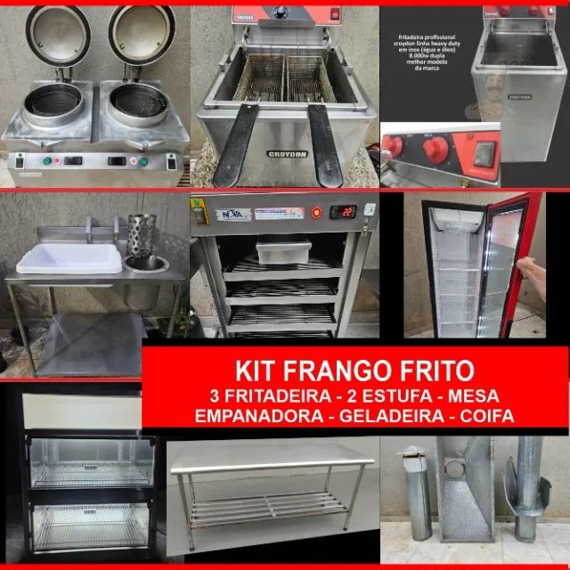 Equipamentos para Delivery de Frango Frito- (usado) Estudo Troca