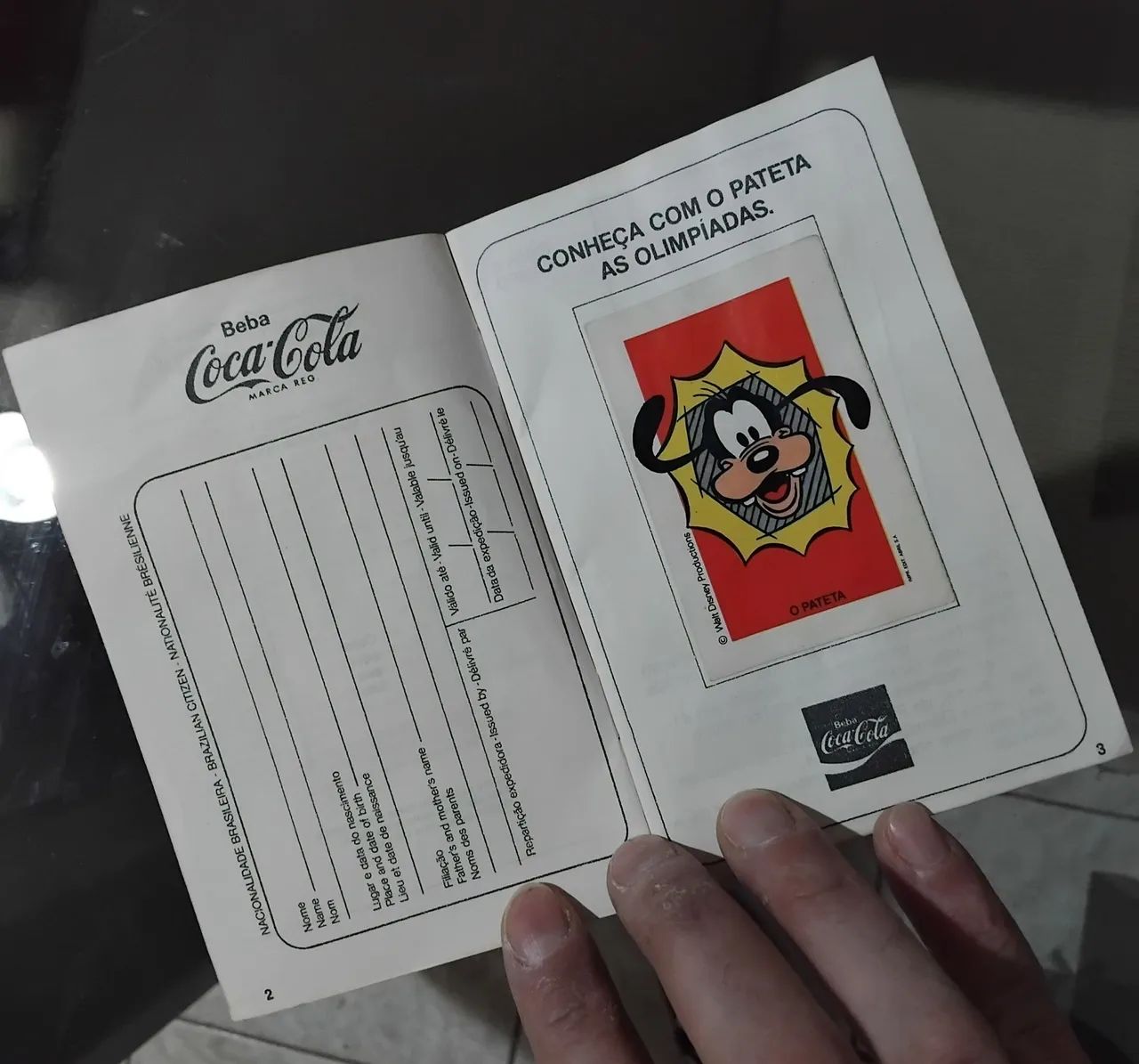Álbum de Figurinhas Coca-Cola - Passaporte para as Olimpíadas de 1984 - Disney - Foto 3