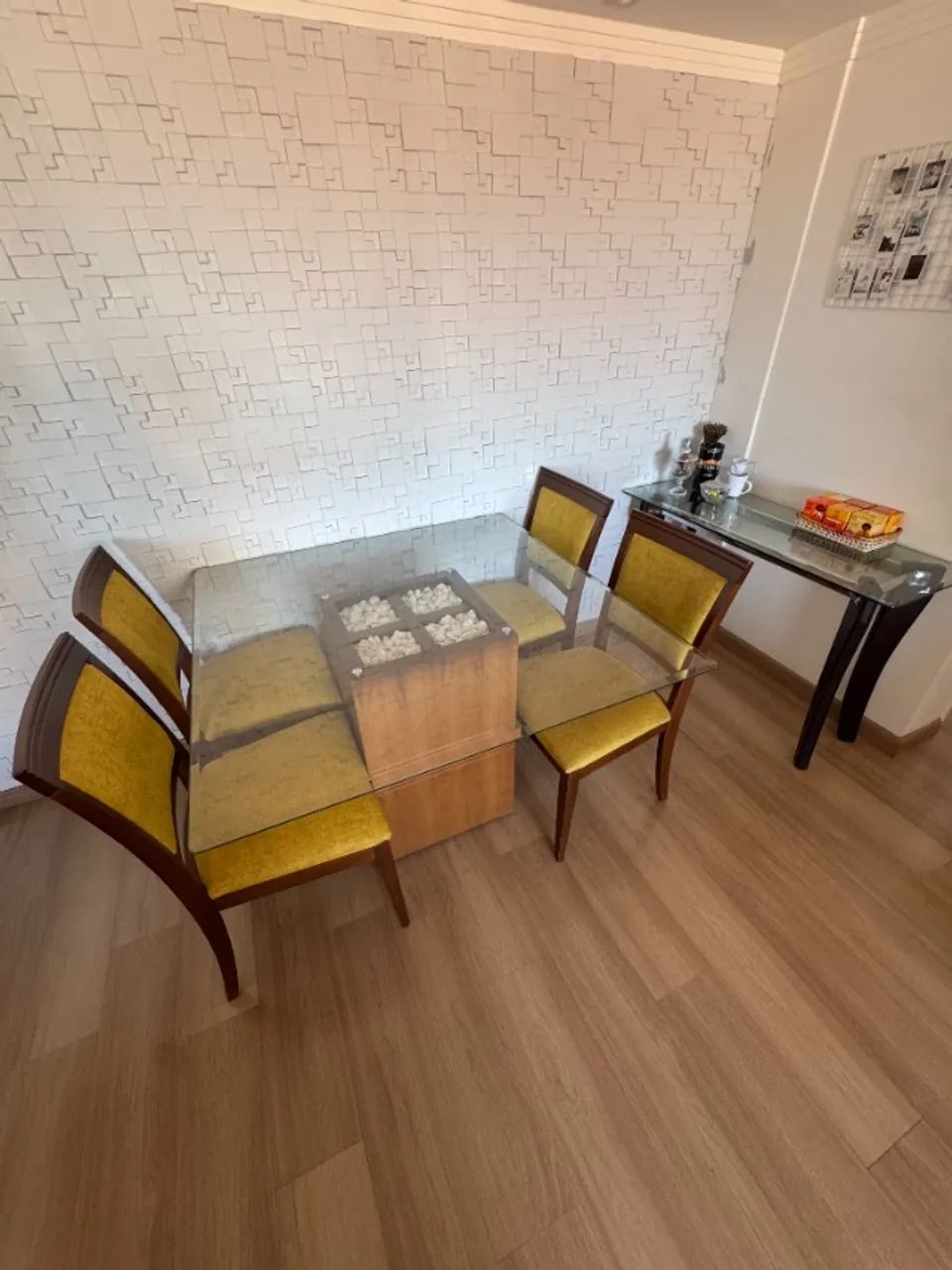 Mesa de jantar de vidro 4 cadeiras  - Foto 5