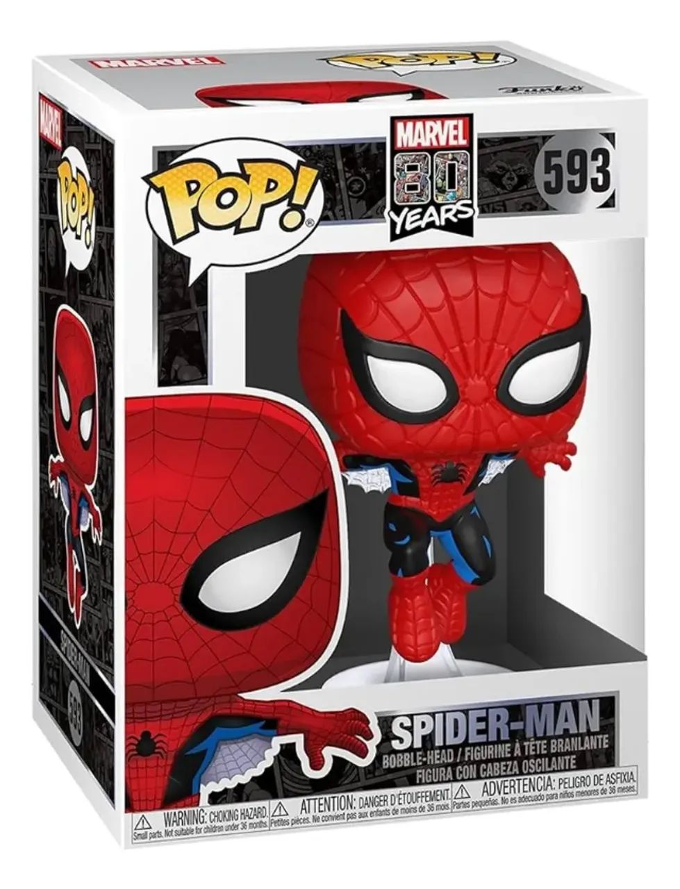 Funko Pop Homem Aranha First Appearance 593 Marvel 80 Years - Foto 2