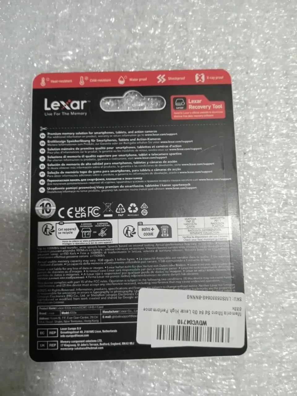 Cartão de memória Lexar 64GB com alta performance e rapidez Original - Foto 4