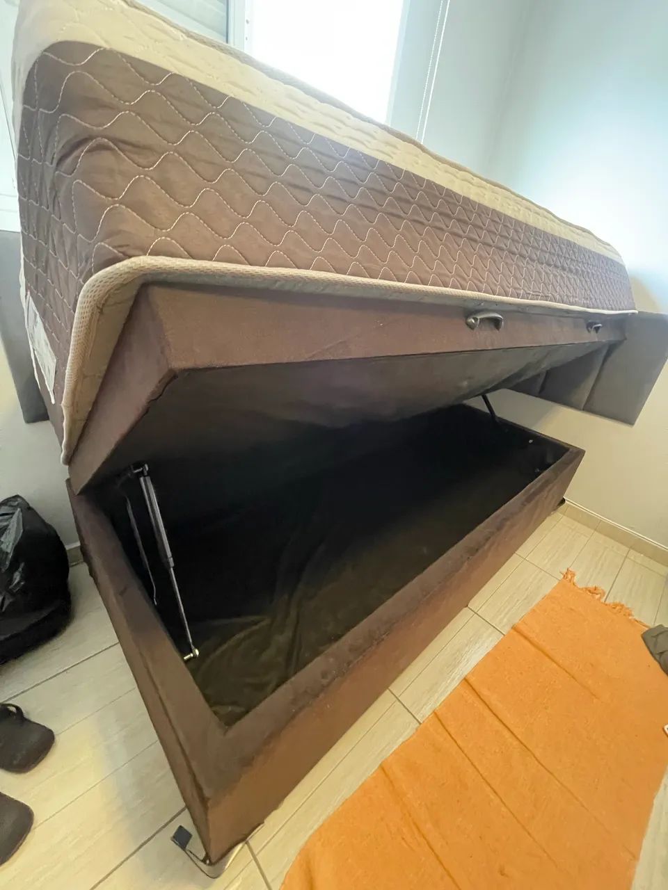 Cama box baú com colchão solteiro - Foto 2