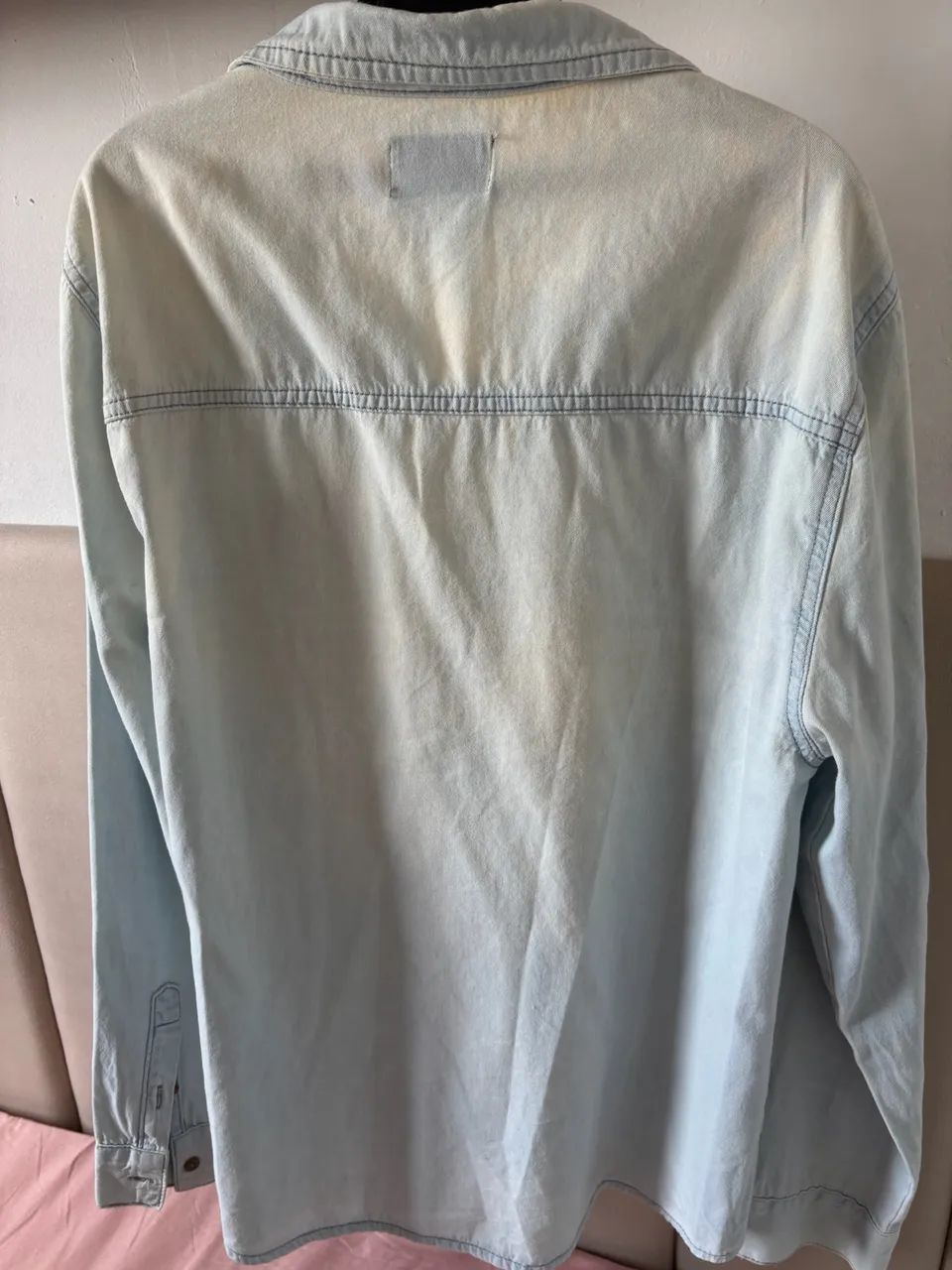 Camisa jeans masculina - Foto 3