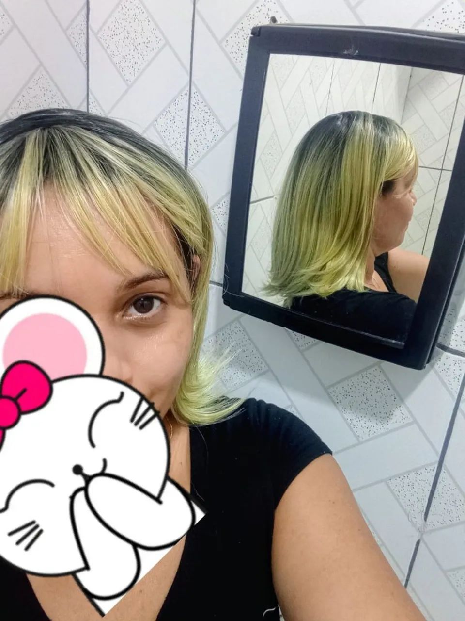 Cabelo de fibra futura Premium parecido com humano  - Foto 4