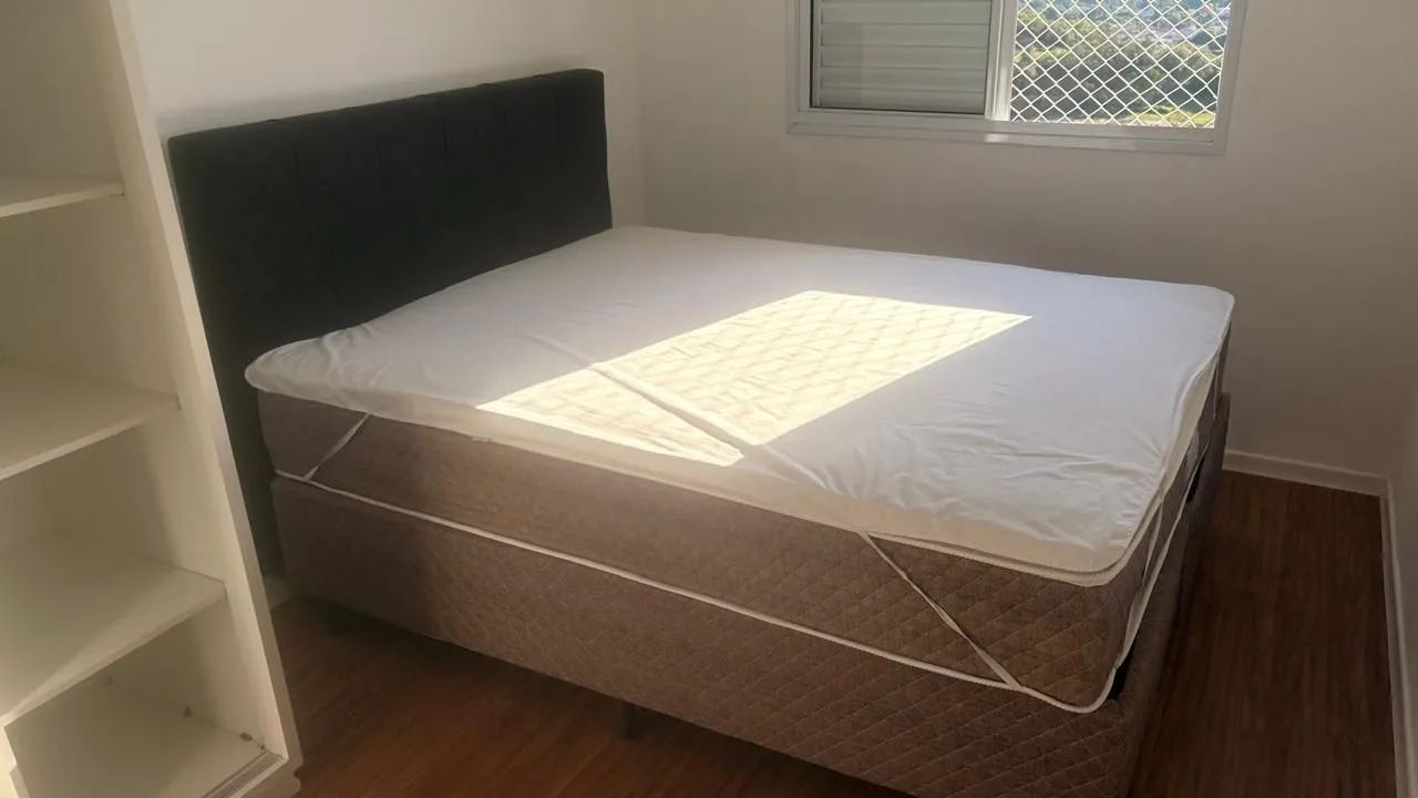 Cama box Queen com colchão Umaflex Castor