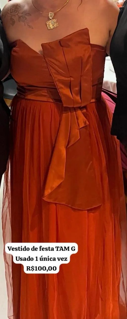 Vestido festa luxo