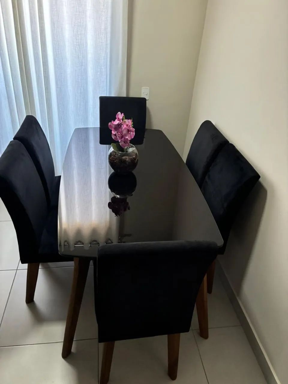 Mesa Tampo Vidro Laqueado  - Foto 3
