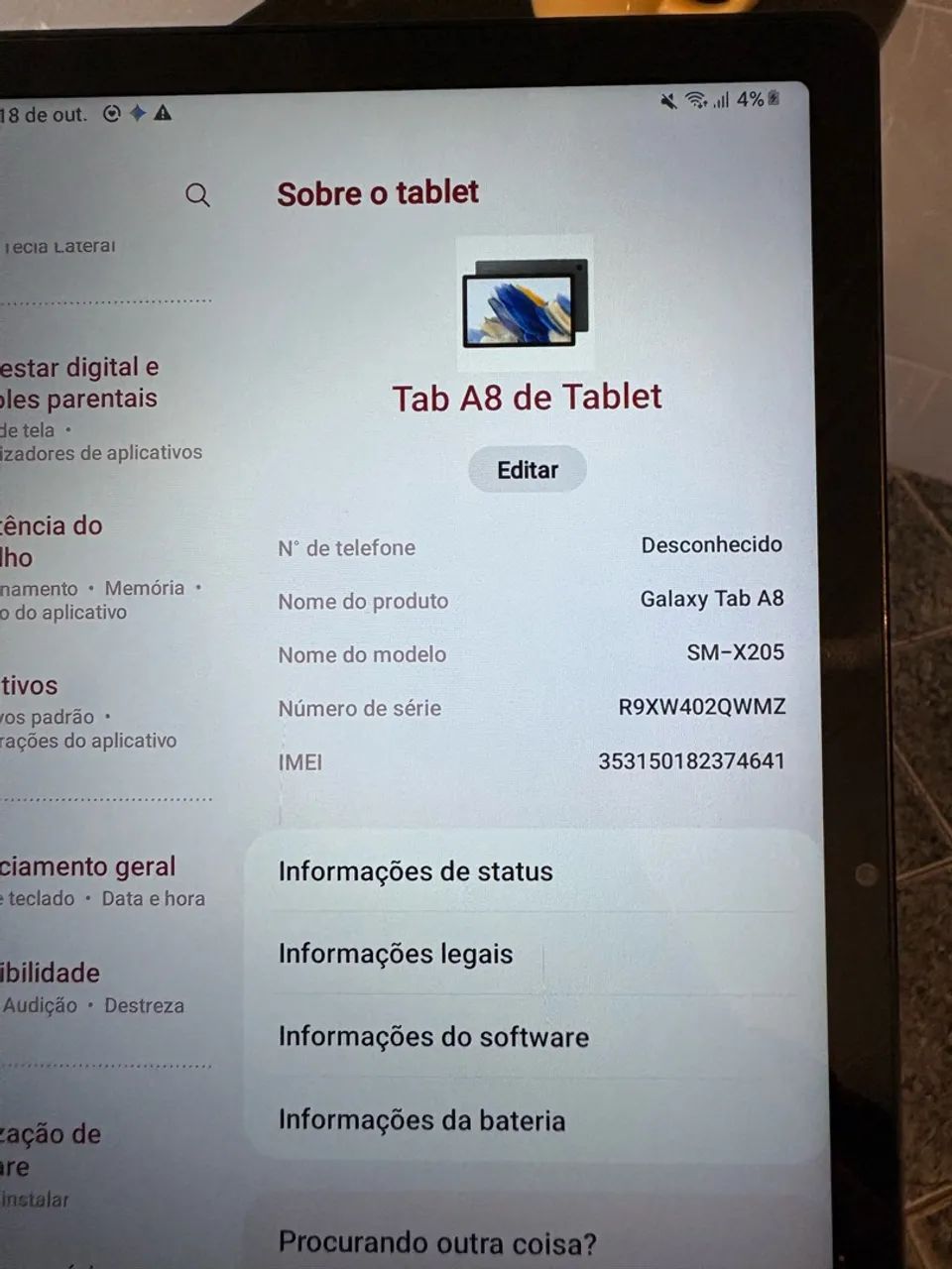 Tablet Samsung Galaxy Tab A8  64GB - Foto 3