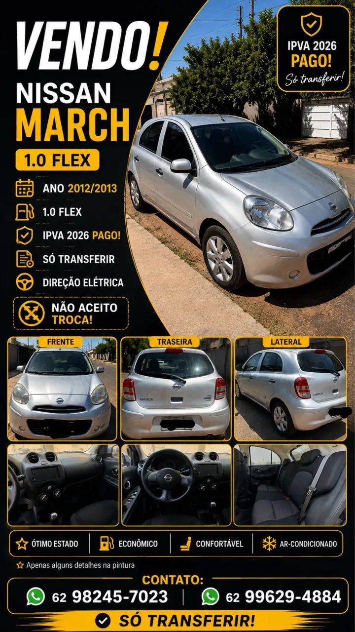 Nissan March MARCH S 1.0 16V Flex Fuel 5p 2013
