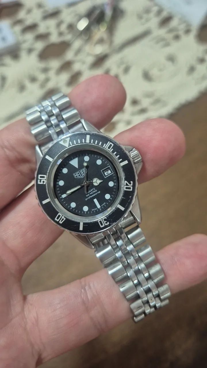 Relógio Heuer Professional 200M Vintage Pré-TAG Anos 80 - Foto 2
