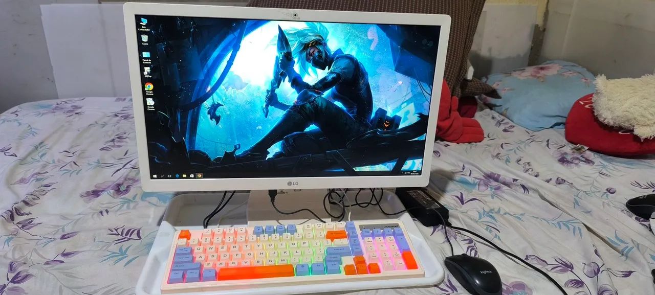COMPUTADOR LG ALL IN ONE 22 POLEGADAS QUAD CORE 4GB DDR4 SSD 120GB - Foto 5