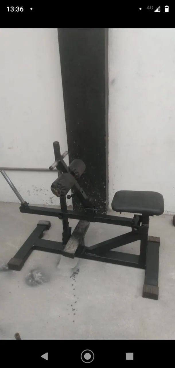 Máquina para panturrilhas academia 