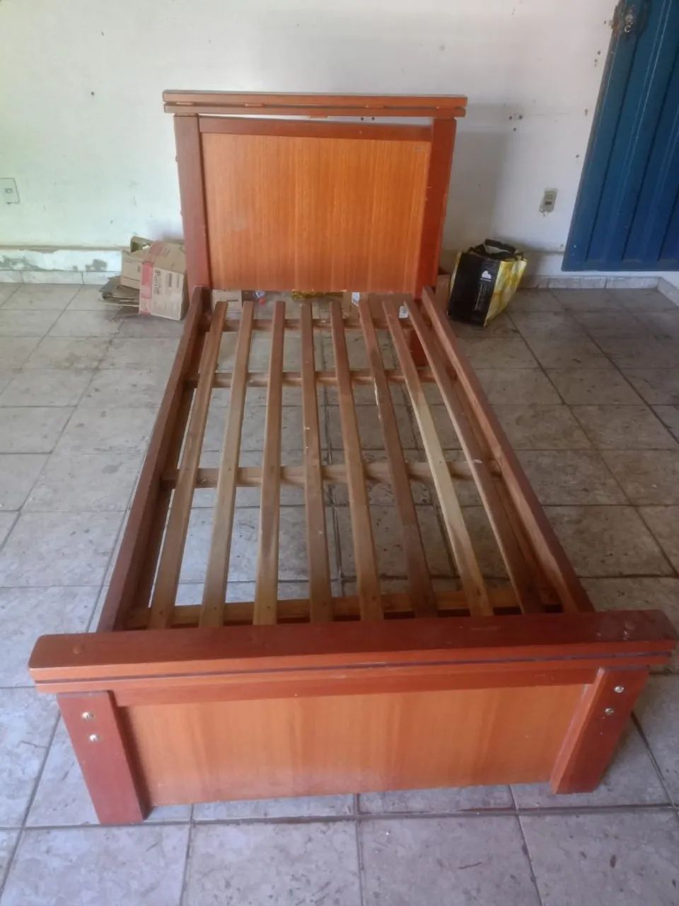 Cama de madeira solteiro - Foto 3