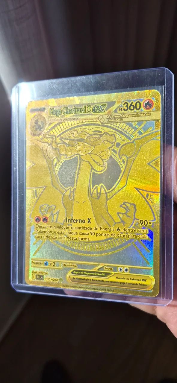 Mega Charizard X EX Dourado NM - Foto 3