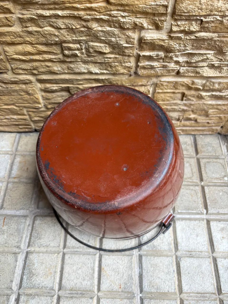 Caldeirão esmaltado antigo - Foto 4