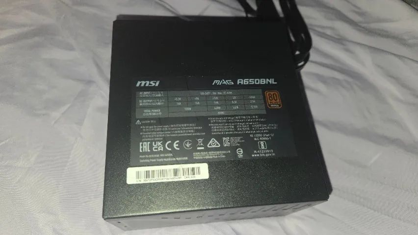 FONTE GAMER 650W MSI PRETO - Foto 3