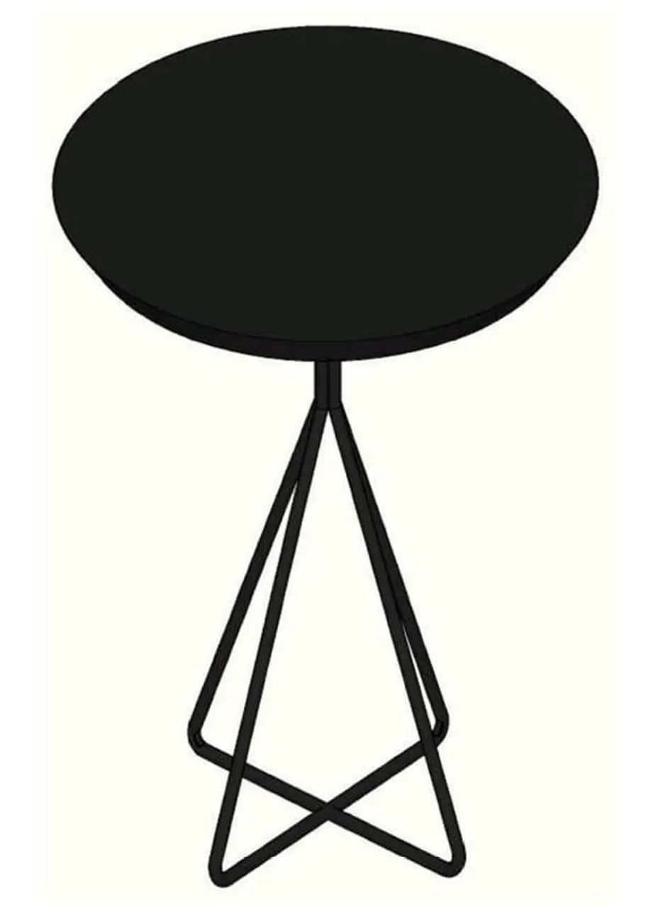 Mesa bistrô preta 60cm e\ou 45cm diâmetro