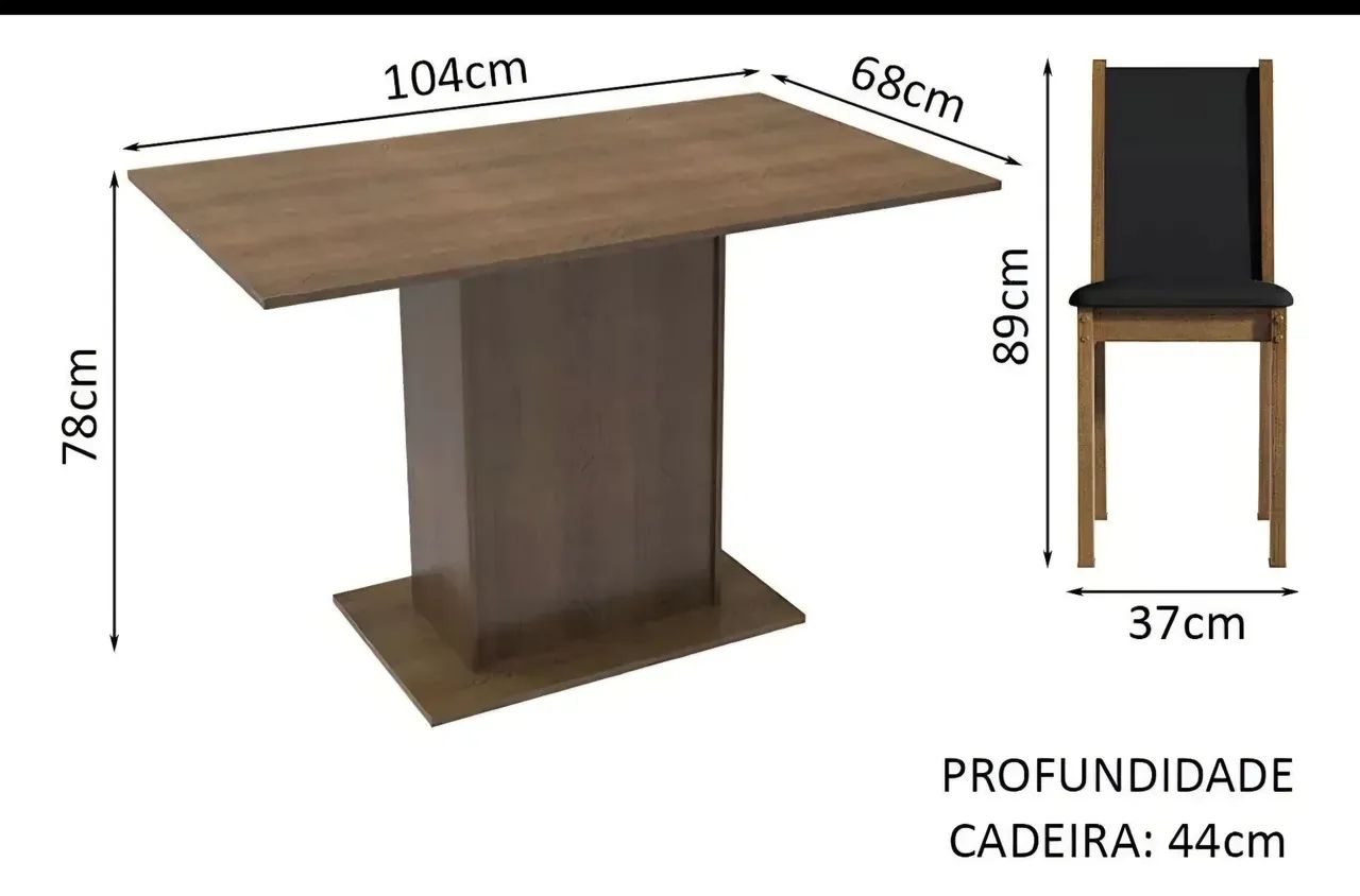 Mesa com 4 cadeira  - Foto 2