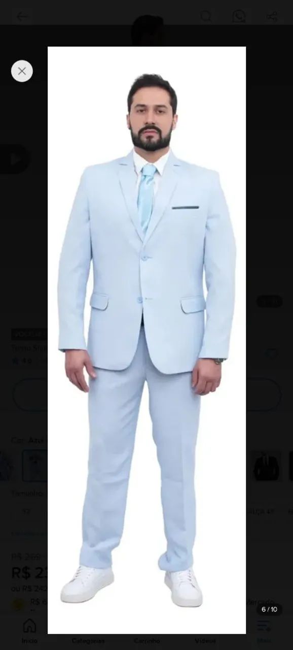 Terno Azul Claro 