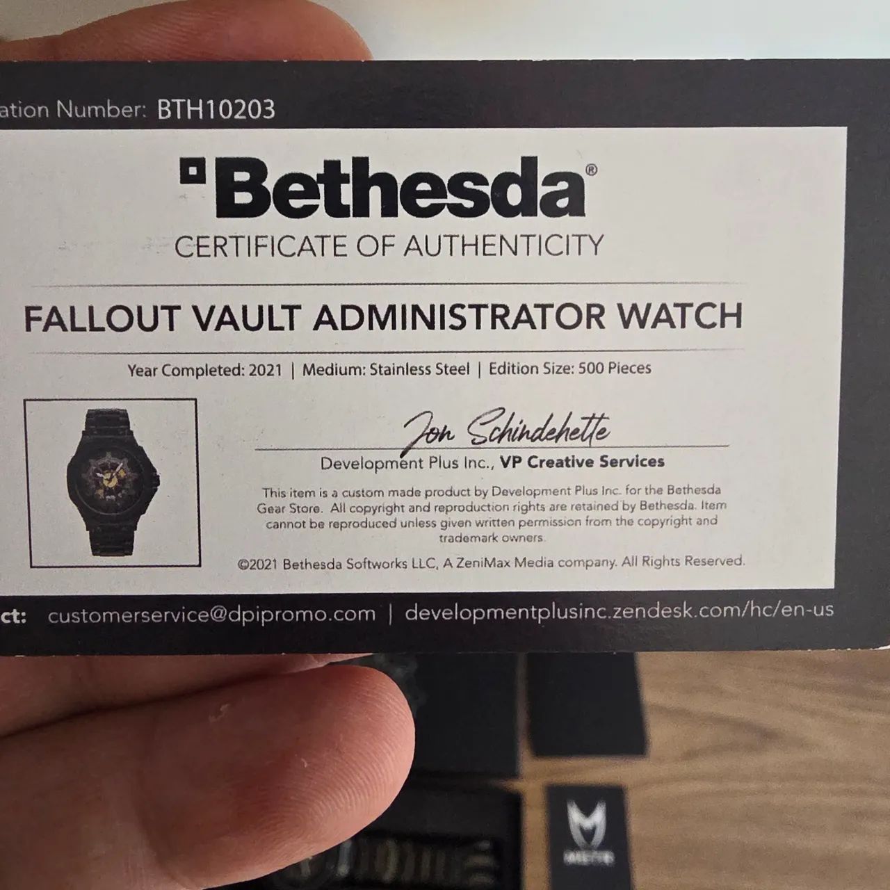 Relógio (Colecionador) Fallout Vault 111 Administrator Quartz Watch 160 Official Bethesda - Foto 3