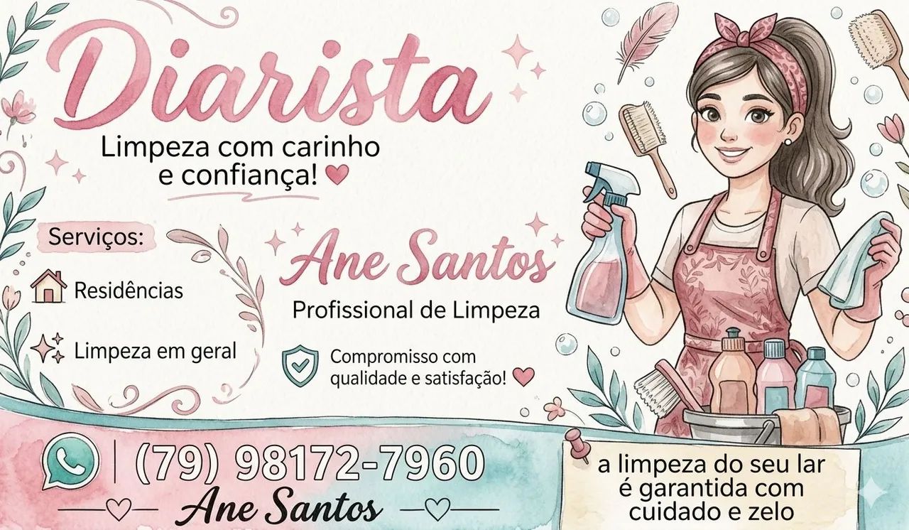 Diarista com qualidade e preço justo 