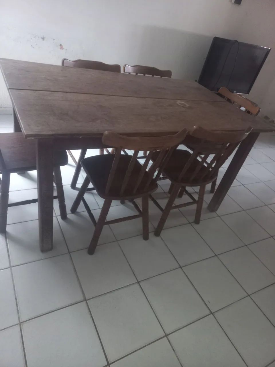 Mesa com cadeiras madeira Jatobá  - Foto 2