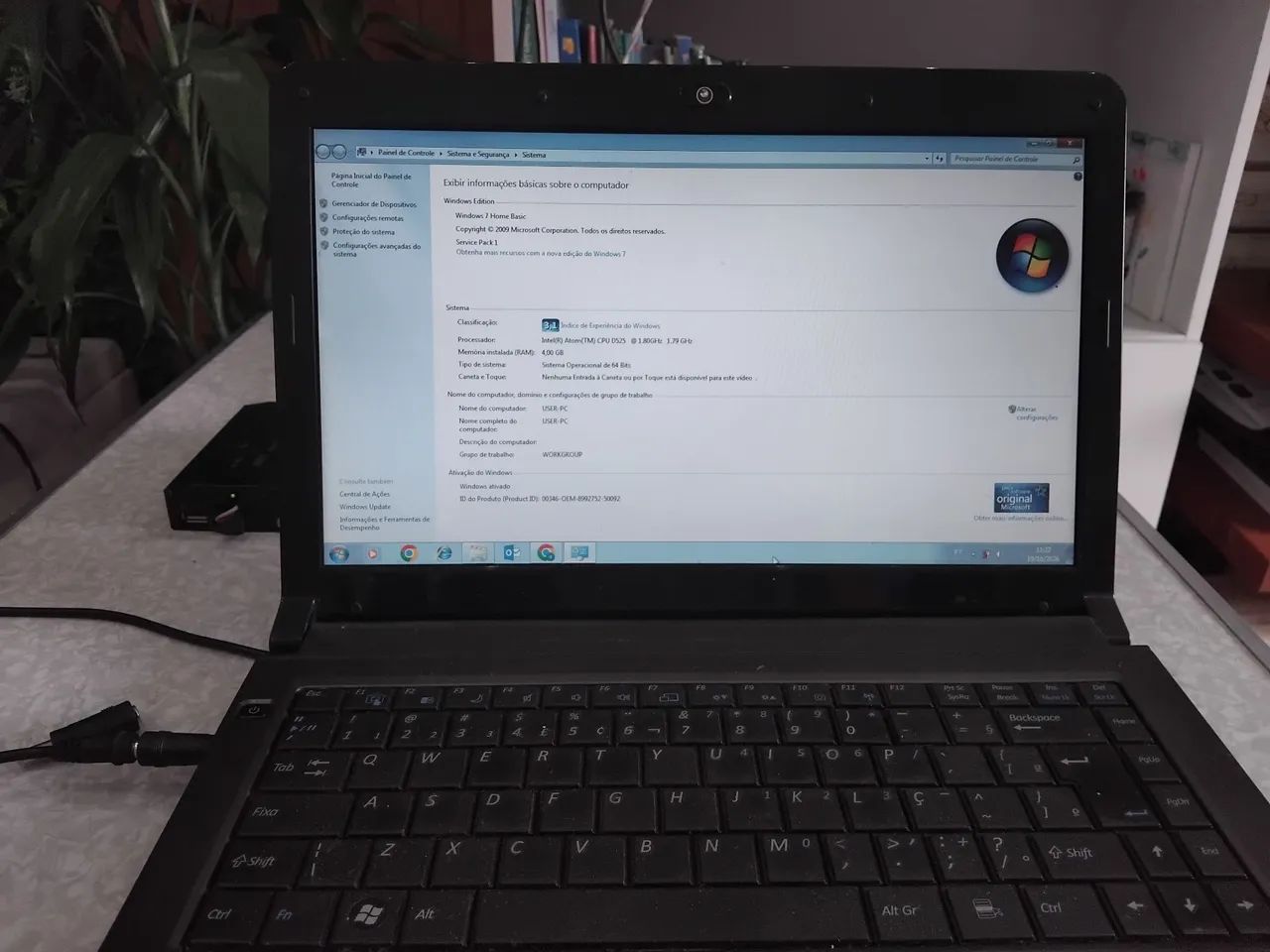 Notebook Positivo Unique 4gb 320hd win7