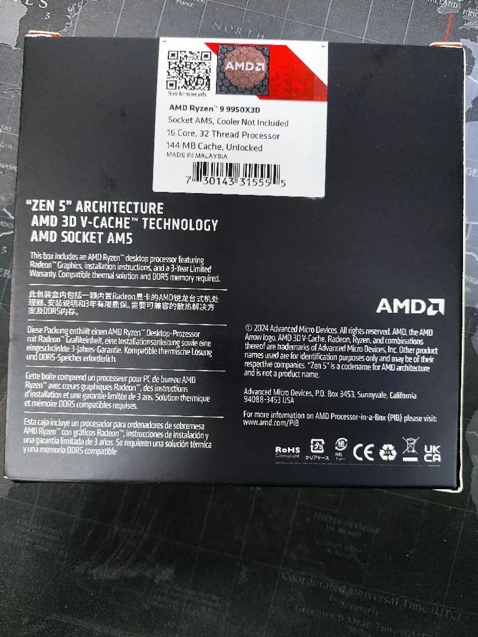Ryzen 9950x3d - Foto 3