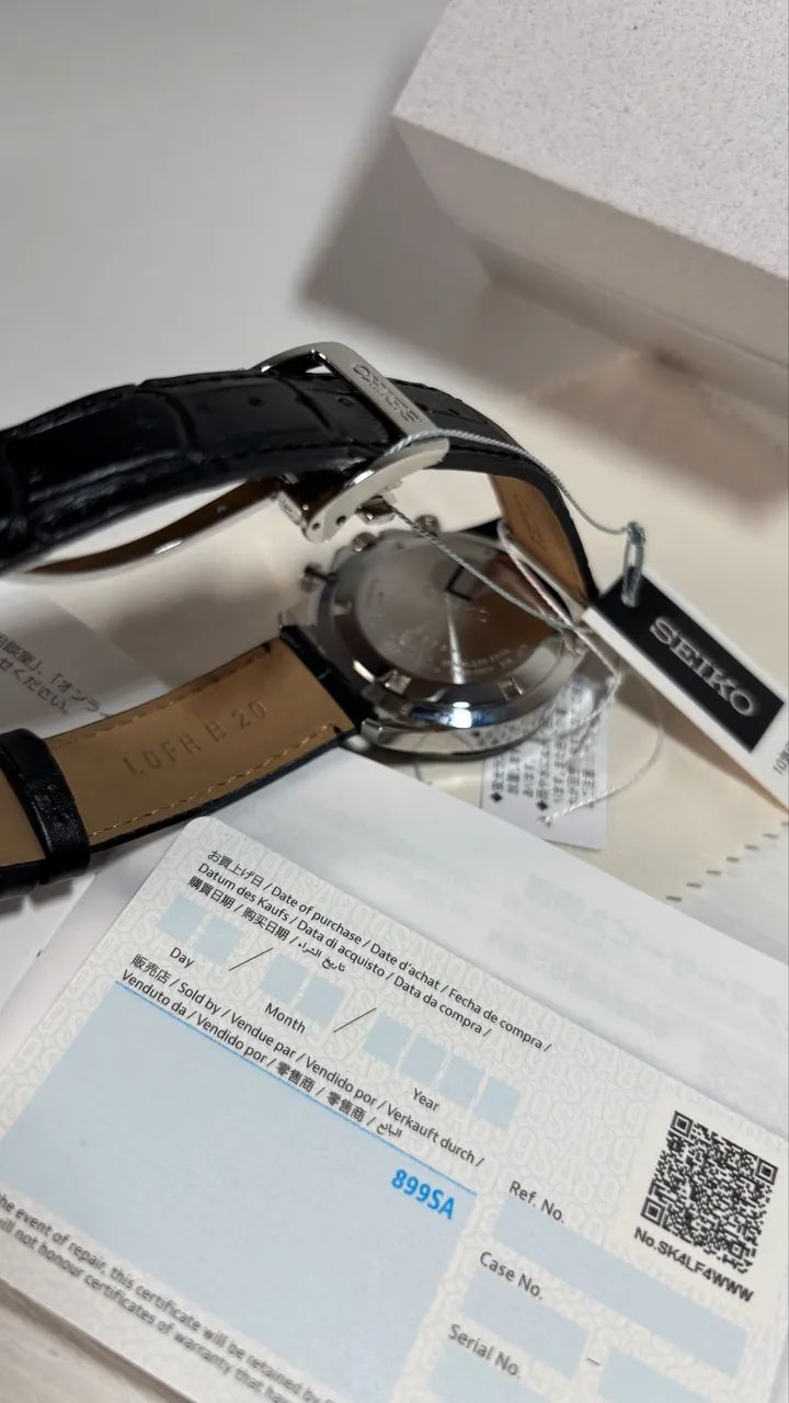relógio seiko chronograph preto sbtr021 - Foto 3