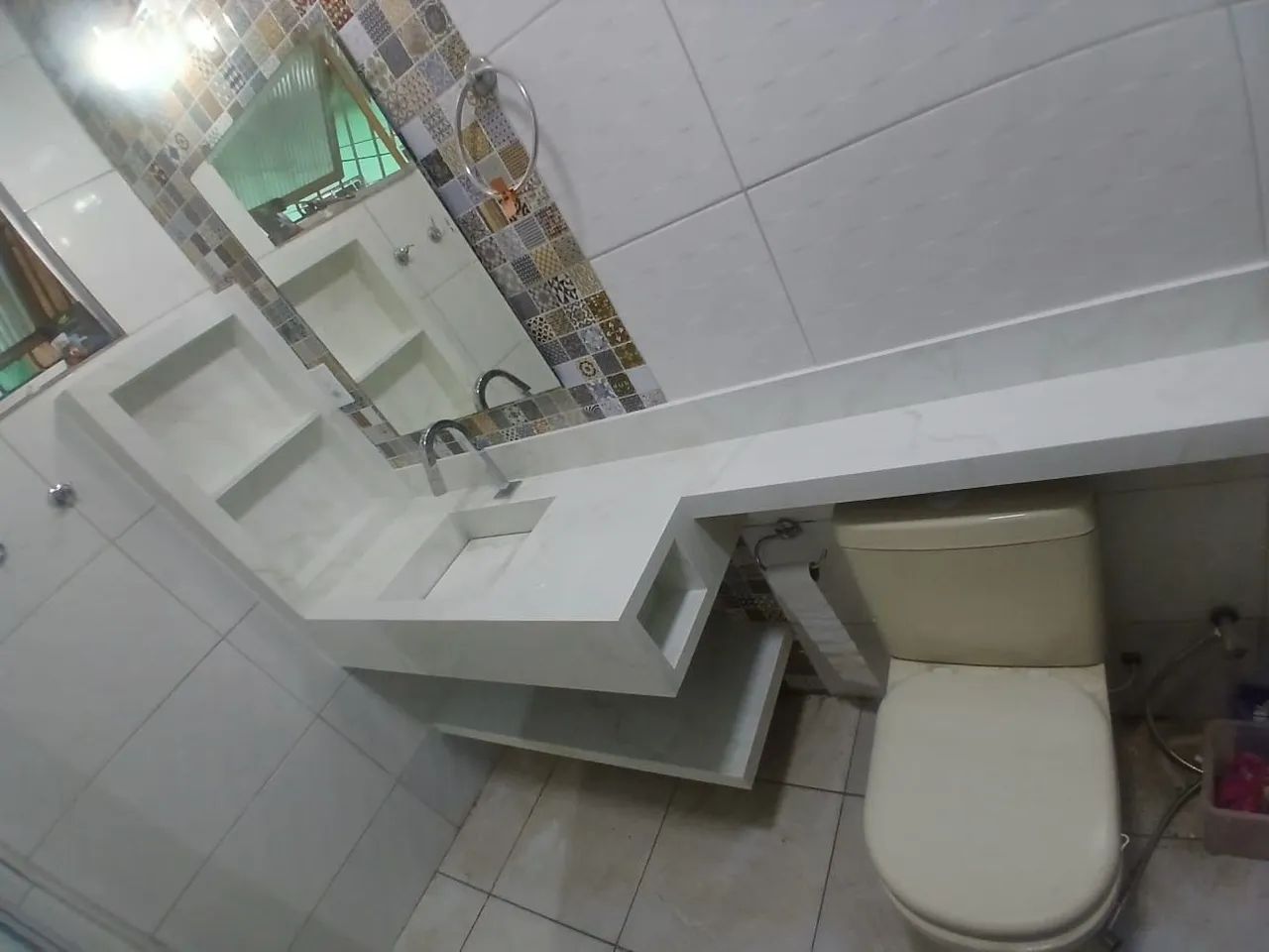 Pias de porcelanato para banheiro