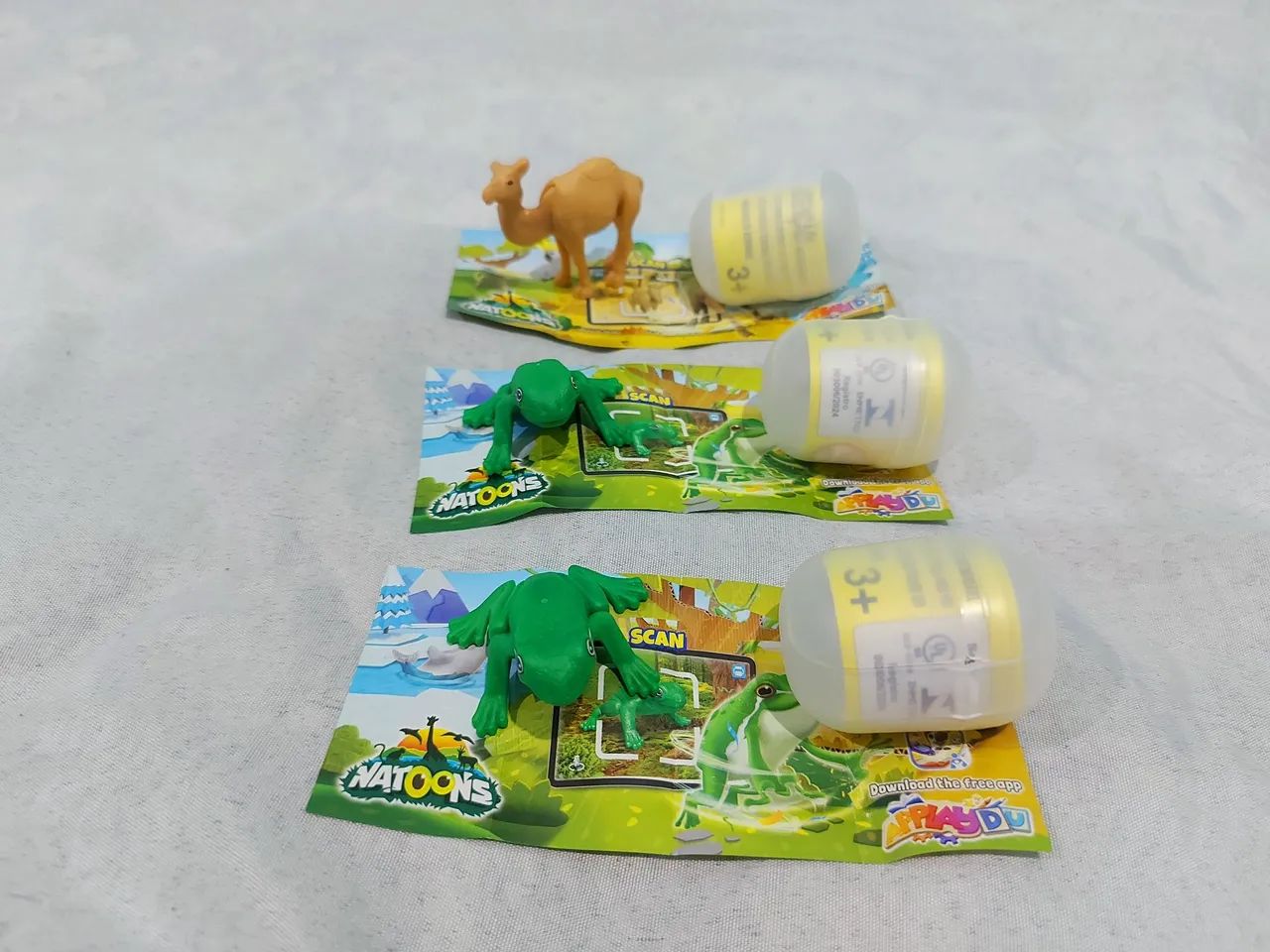 3 Figuras Natoons Kinder Ovo