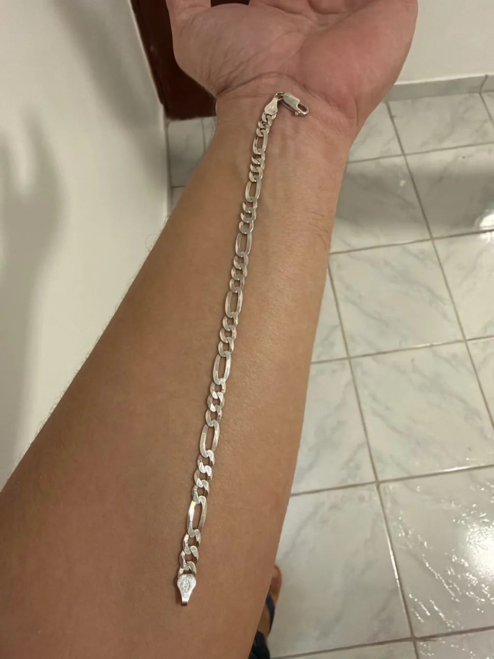 Pulseira de prata legitima 3x1