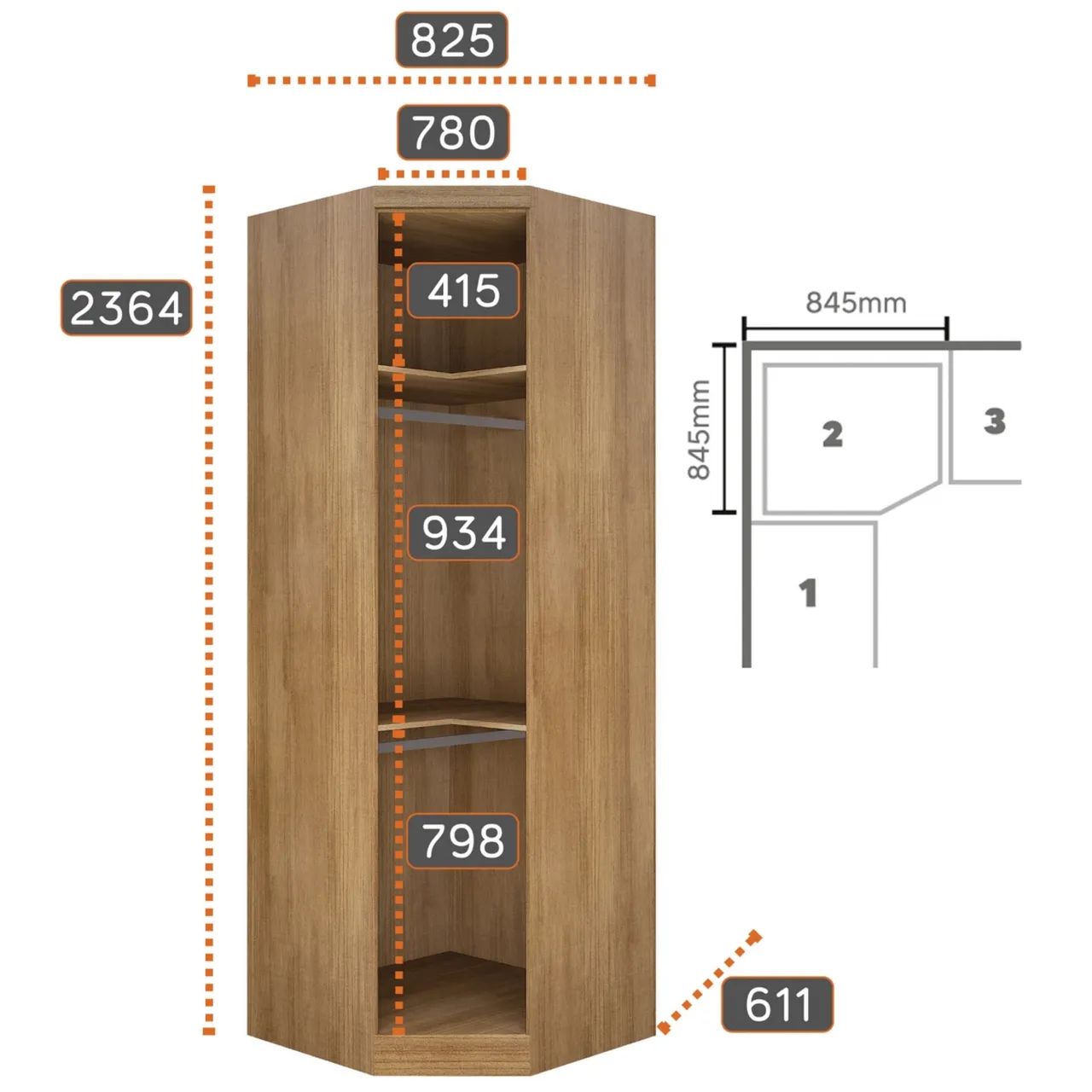 Modulado Casal/Queen 4 módulos 100%MDF tt44 - Foto 5