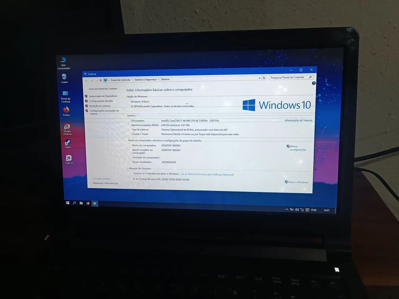 Notebook I7 com defeito  - Foto 5