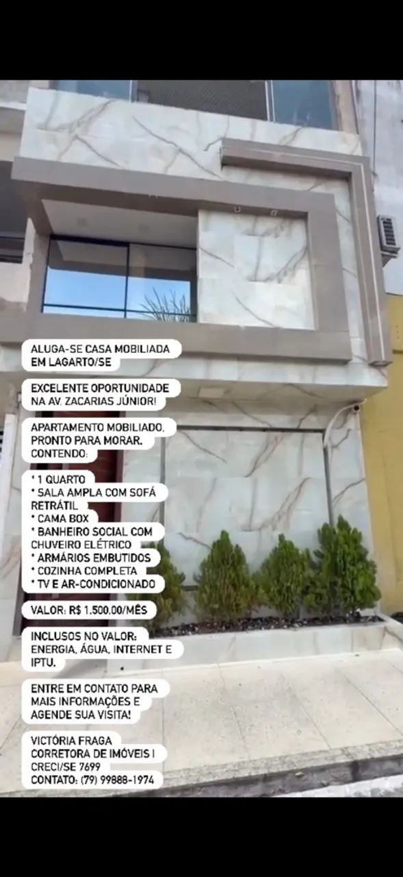 Aluga-se kitnet mobiliado no centro 