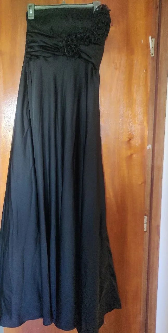 Vestido de festa longo - Preto  - Foto 3