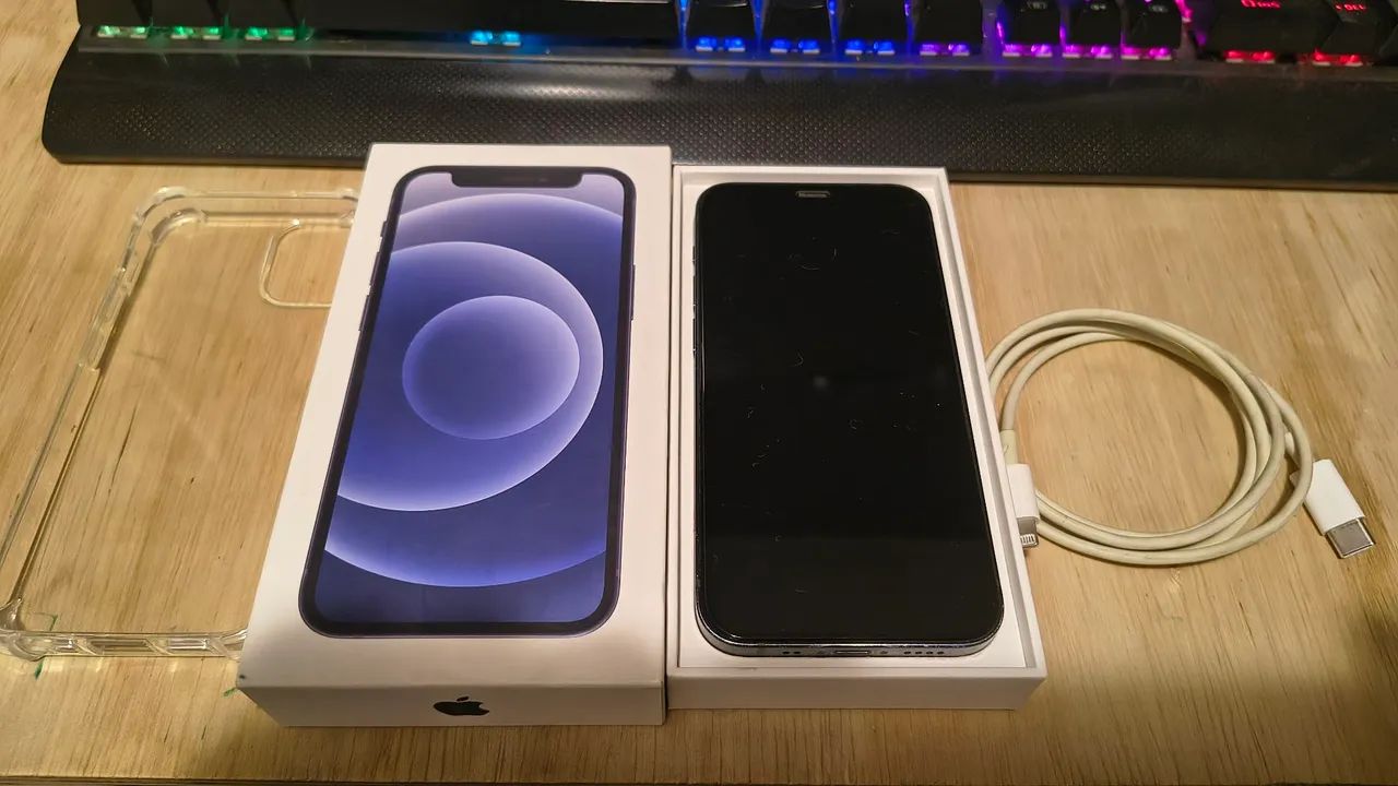 Vendo iPhone 12 Mini 128GB na cor preta - Foto 3