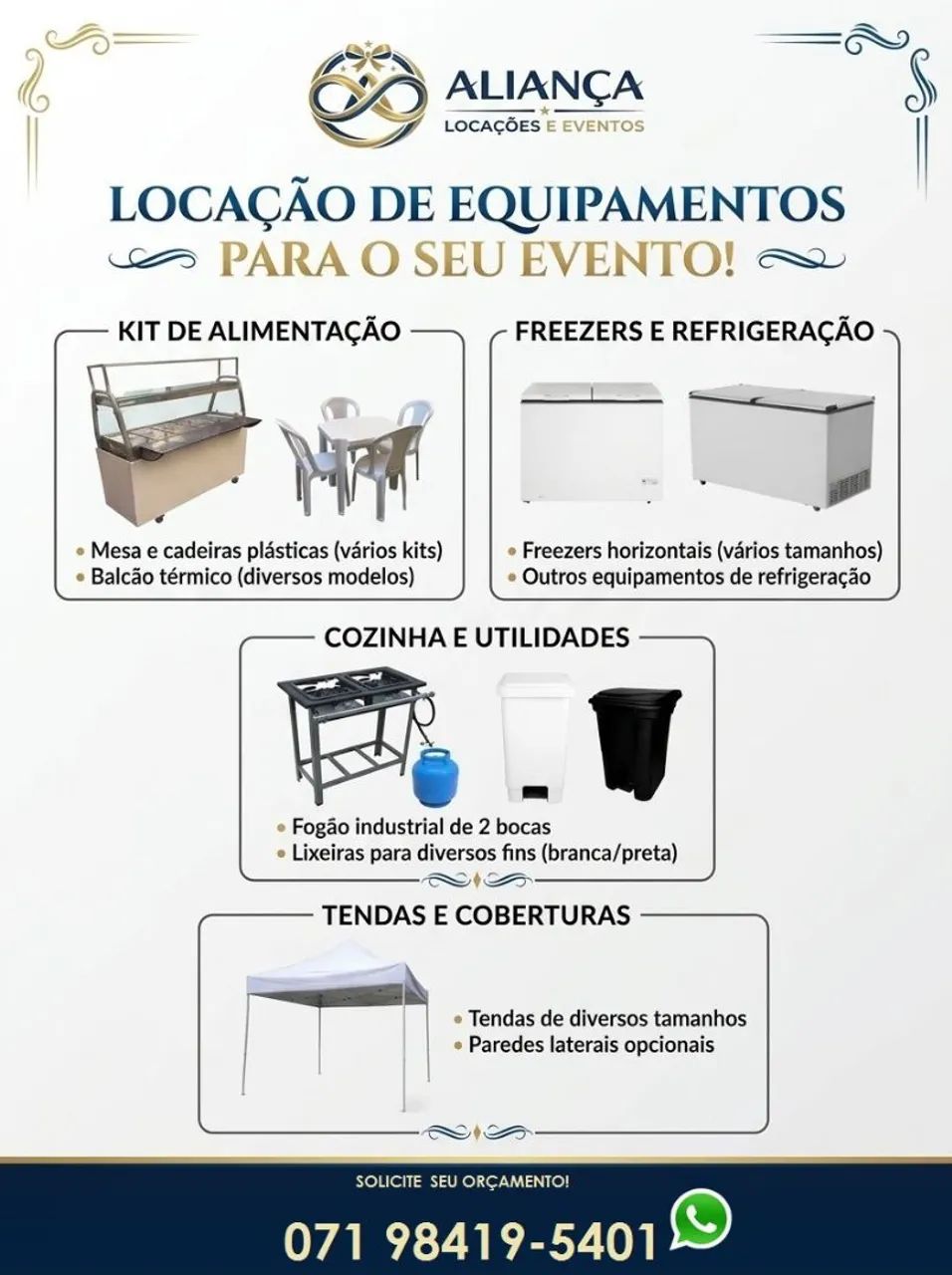 Mesas Cadeiras Buffet Freezers