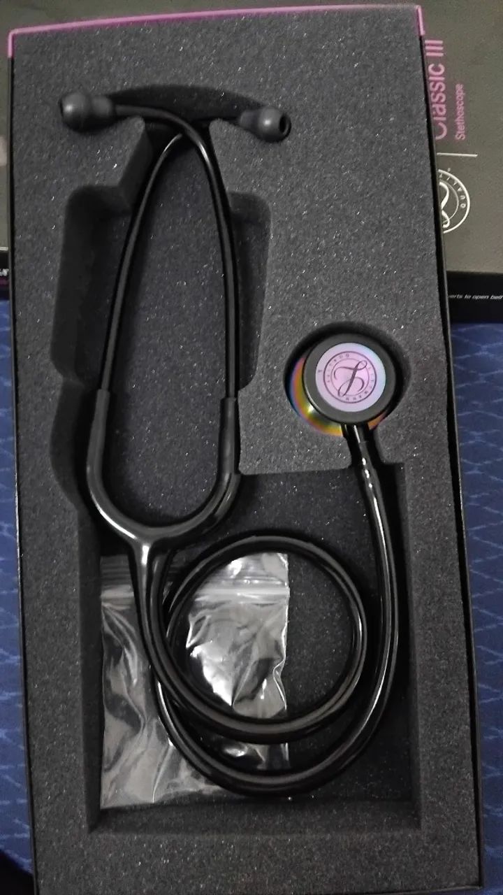 Littmann Classic III Preto Arco Iris - Foto 2