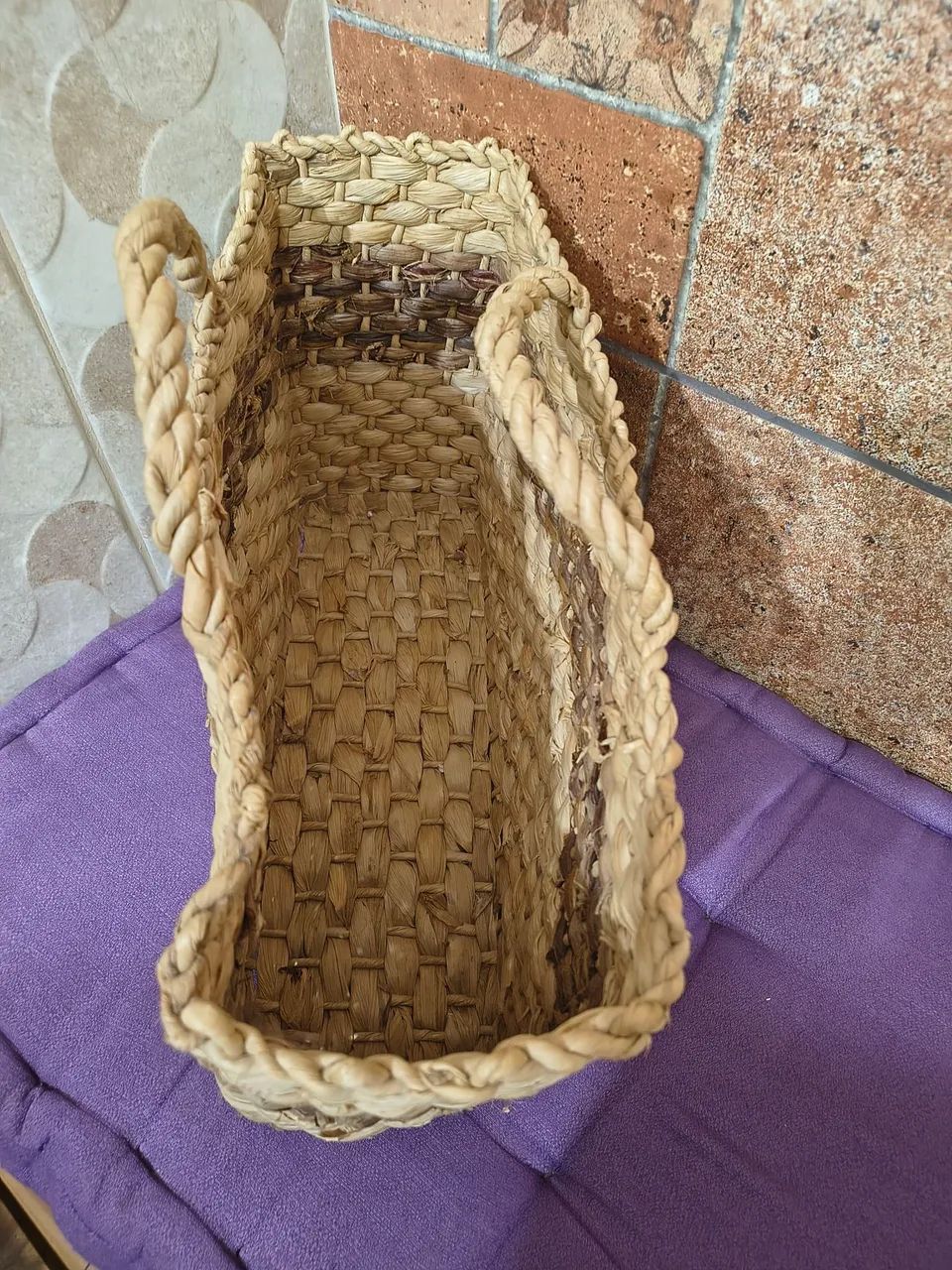 Bolsa de palha semi nova  - Foto 5
