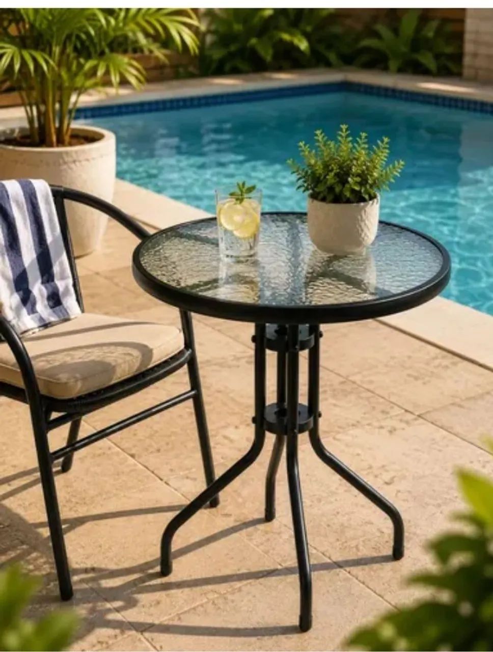 Mesa de Aço Redonda 60cm(Produto Novo na Caixa) - Foto 2