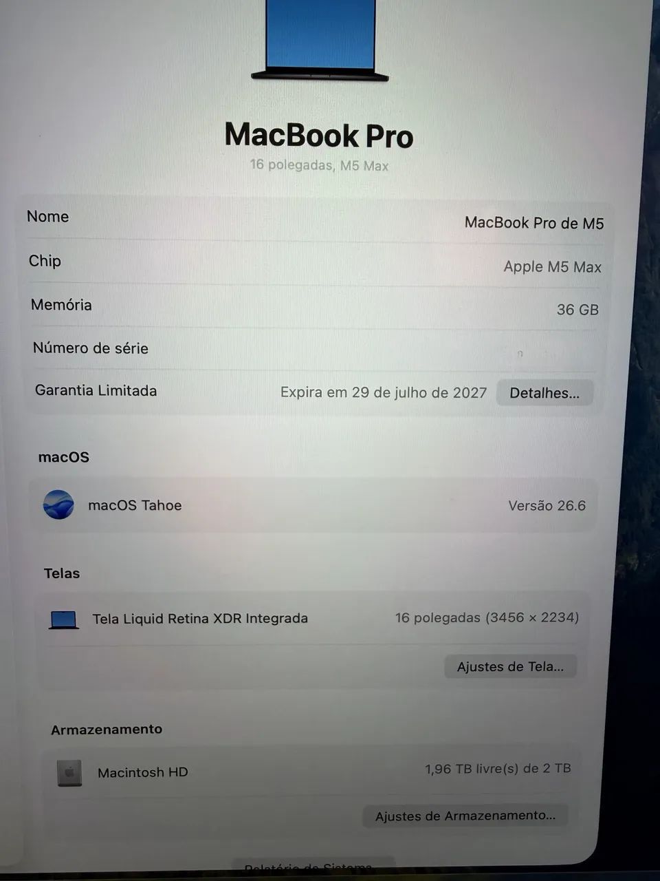 Macbook M5 MAX  - Foto 3