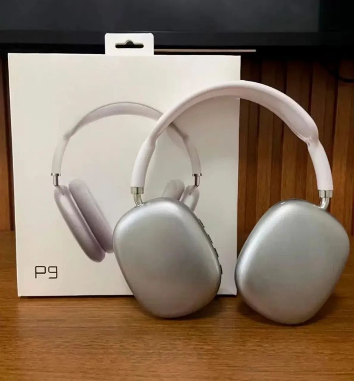 Fone de ouvido bluetooth P9 BRANCO NOVO 