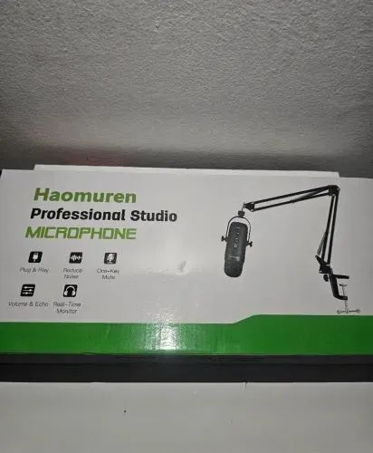 microfone haomuren k66s com suporte - Foto 2